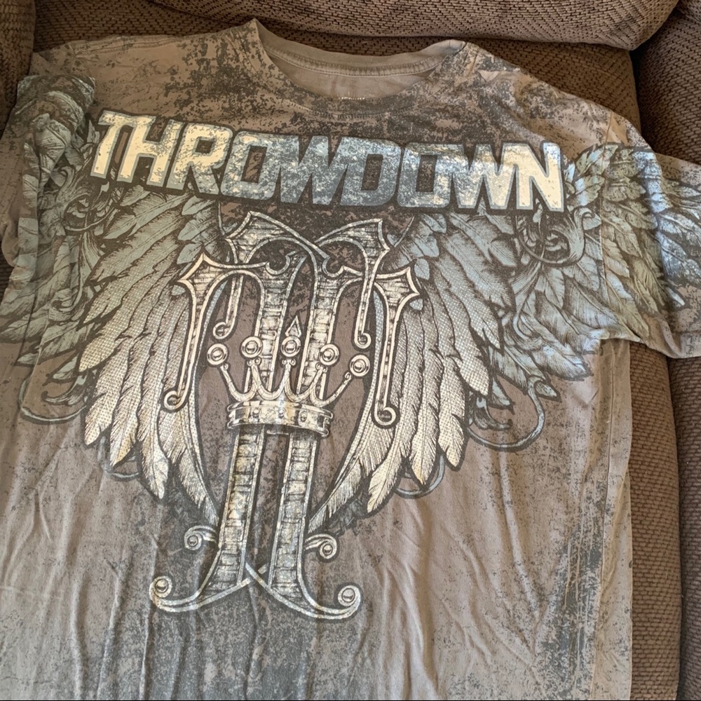 Throwdown by Affliction tee shirt